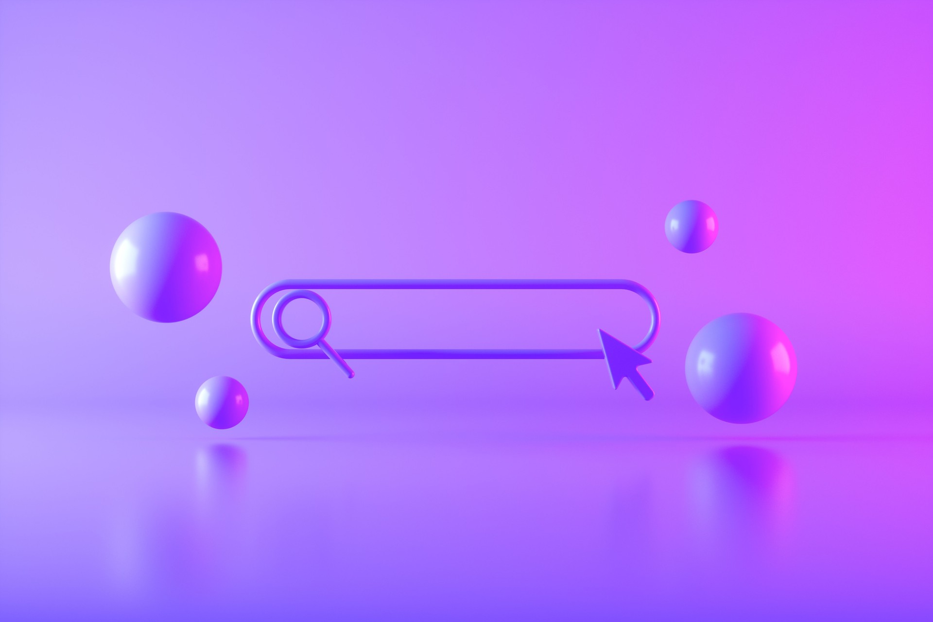 Search bar color gradient neon background